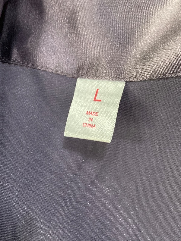 Photo 1 of ***(SHIRT ONLY -MISSING BOTTOMS)*** Reliwel Womens Silk Satin Pajamas Soft Button Down Loungewear Pjs Summer Short Sleeve Sleepwear, Purple, Size Large