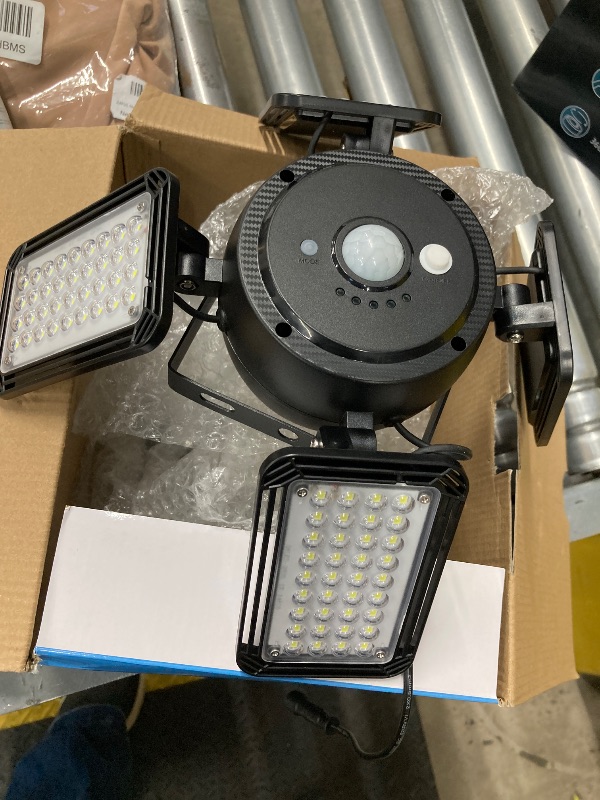 Photo 1 of ***(MISSING PART -SELLING AS IS)***
Solar Pendant Light Outdoor Indoor Solar Powered Motion Sensor Shed Light,144LED 1200LM Daytime Work with 5 Lighting Modes Remote Control 4 Heads IP65 Waterproof for Garage Gazebo Barn