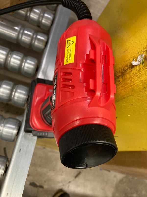 Photo 1 of ***(USED MISSING PIECES -SELLING AS IS)*** Tire Inflator Portable Air Compressor, 150 PSI Handheld Air Pump for Car Tires with 20V Rechargeable Battery, 12V Car Power Adapter, Digital Display, Ball, Motorcycle, Bike Pump***(BOX RIPPED/TORN)***