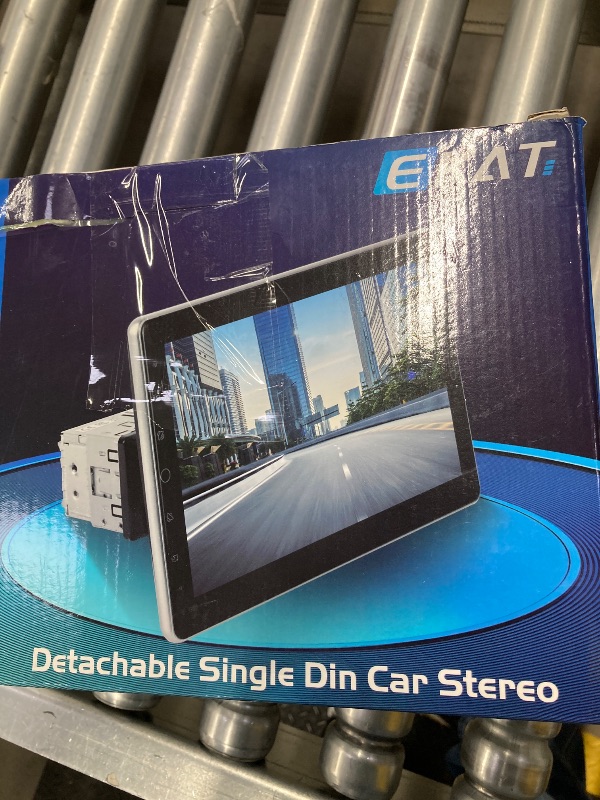 Photo 1 of 10.1 inch Single Din Car Stereo with CarPlay and Android Auto, 10 inch Touch Screen Radio with Mirror Link/1080P/EQ Audio/SWC/Bluetooth +Backup Camera+MIC