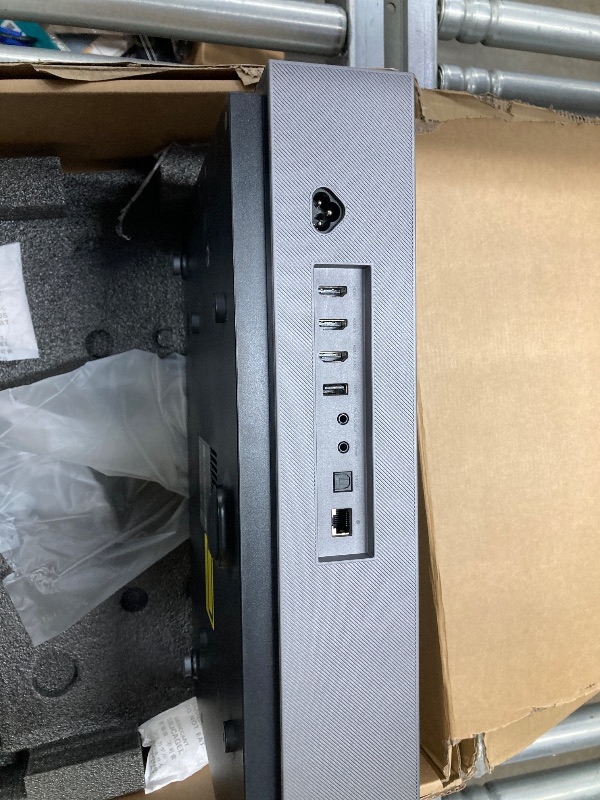 Photo 1 of ***MISSING REMOTE, VIDEO CABLES AND POWER CORD***WEMAX Nova 4K UHD Ultra Short Throw Projector, 150" ALPD Laser TV with Smart Android TV, HDR10 Home Theater, Dolby Audio DTS-HD, UST Projector for Movie, WiFi Bluetooth, Built in Google Assistant***MISSING 