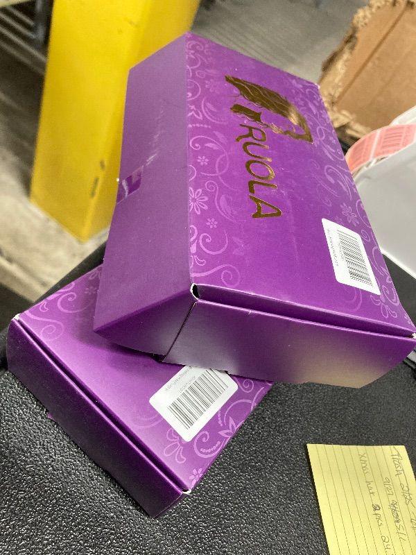 Photo 1 of ***2 BOXES INCLUDED***Purple Braiding Hair 24 Inch Long Pre Stretched Hair Straight Yaki Texture Synthetic Hair Extensions Softness, 2 Packs***2 BOXES INCLUDED***