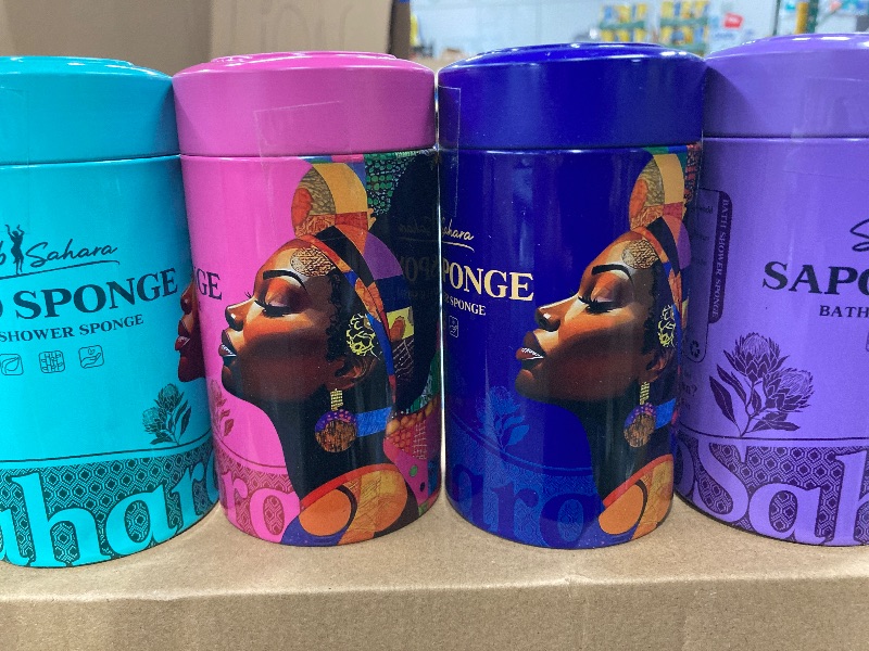 Photo 1 of *** VARIETY PACK. 6 SPONGES INCLUDED*****SOME CANS MAY BE SLIGHTLY DENTED*** Authentic African Net Sponge - 2 Pieces Exfoliating Scrubber for All Skin Types, Bath Sponge for Face & Body, Travel Portable, Durable, Gentle Exfoliation *** VARIETY PACK. 6 SPO