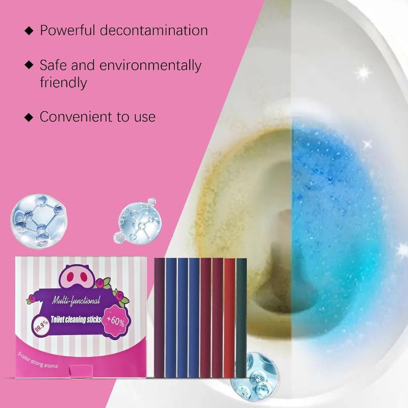 Photo 1 of ***5 PACKS INCLUDED***Multi-Functional Toilet Cleaning Sticks, 5 Colors, Long-Lasting Tank Cleaner and Bowl Freshener***5 PACKS INCLUDED***