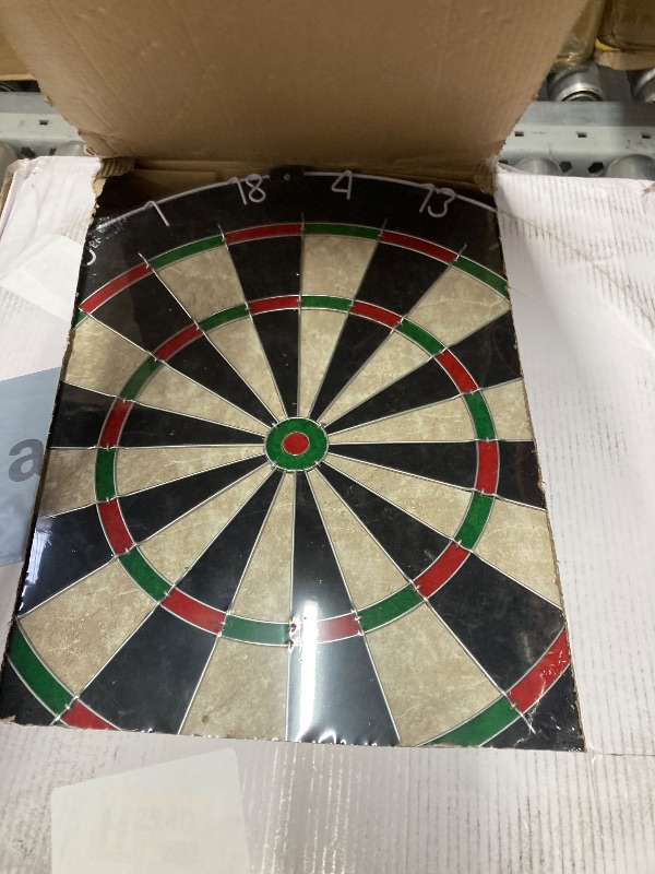 Photo 1 of ****Parts only****
LinkVisions Sisal/Bristle Dartboard with Staple-Free Bullseye Strong Aluminium Shaft, 17.8" 1.5", Moundting Kits Included