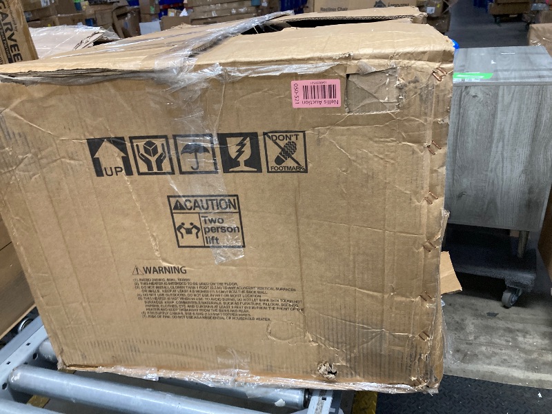 Photo 1 of 10000-Watt 240-Volt Heavy-Duty Hardwired Shop Garage Heater with Cart and Adjustable Thermostat