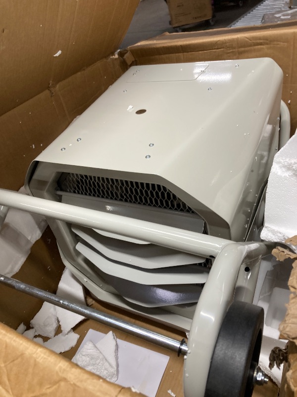 Photo 1 of 10000-Watt 240-Volt Heavy-Duty Hardwired Shop Garage Heater with Cart and Adjustable Thermostat