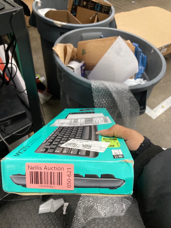 Photo 1 of **MISSING USB**Logitech MK270 Wireless Keyboard and Mouse Combo for Windows, 2.4 GHz, 8 Multimedia Keys, PC, Laptop, Wireless Keyboard Compact Mouse Combo - Black