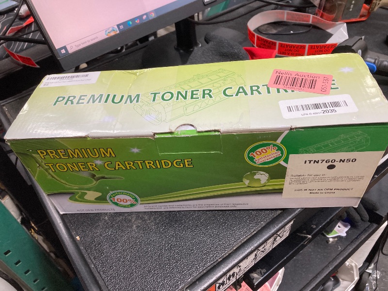 Photo 1 of 1-Pack Compatible Toner Cartridge Replacement for Brother TN760 TN-760 TN760BK for Brother MFC-L2730DW DCP-L2550DW HL-L2350DW Printer (Black)