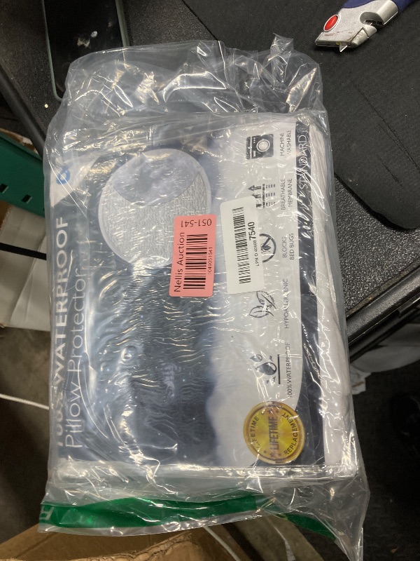 Photo 1 of 100% Stain Resistant & Waterproof Standard Size Pillow Protectors with Zipper Set of 2 - Bed Bug & Dust Mite Proof White Pillowcases - Breathable, Comfortable Covers for Pillows, 21 x 27 Inches