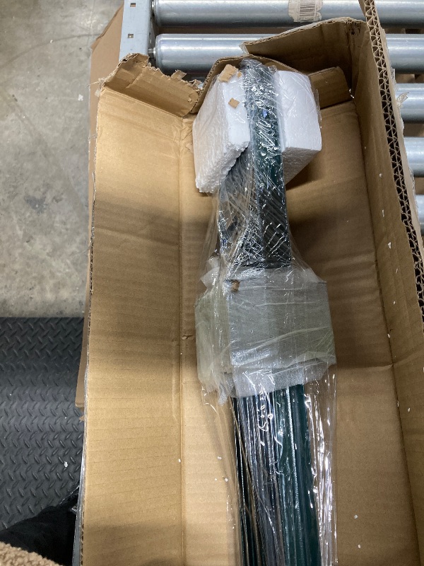 Photo 1 of 10 Pack Metal Fence Post, 5 Feet Heavy Duty Garden with U-Post, No Dig Garden Fence Stakes for Temporary Fencing, Corner Anchor