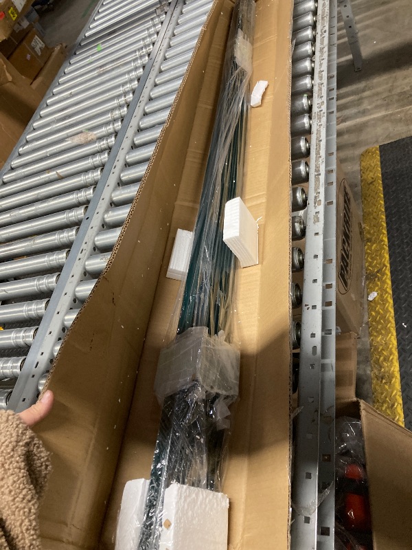 Photo 1 of 10 Pack Metal Fence Post, 5 Feet Heavy Duty Garden with U-Post, No Dig Garden Fence Stakes for Temporary Fencing, Corner Anchor