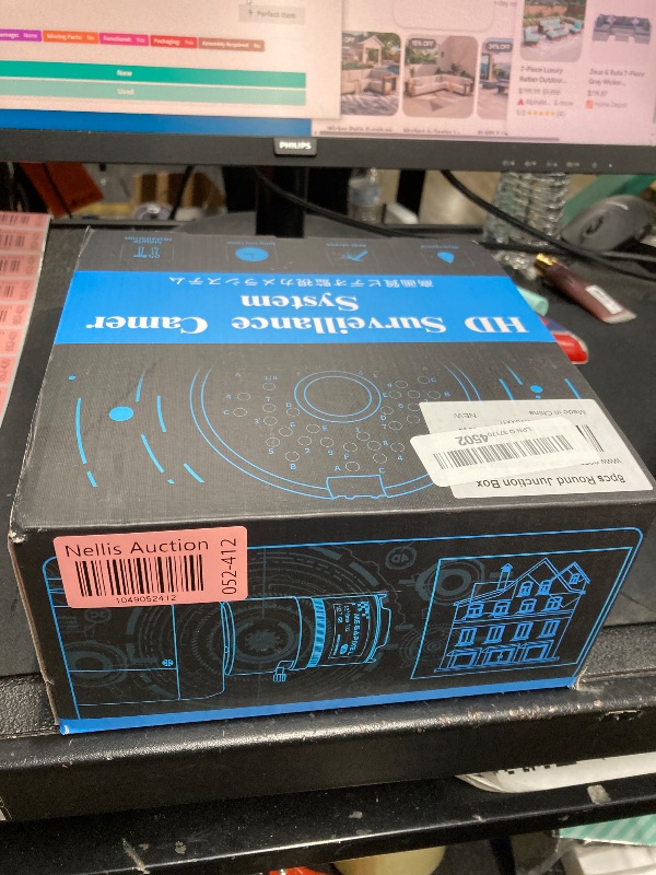 Photo 1 of (ABS New) Security Camera Junction Box,Security Camera Bracket Outdoor,Plastic Waterproof Security Camera Mount Hide Cable Junction Box for Arlo Solar Panel Flip Cover Cable Cover