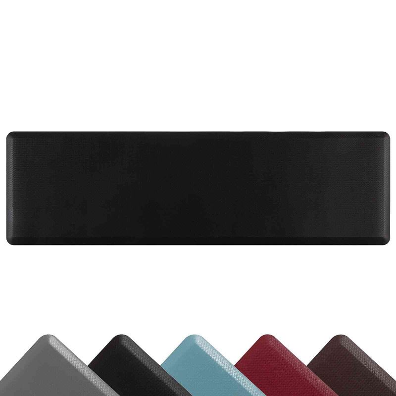 Photo 1 of  3 pack Carvapet Anti-Fatigue Floor Mat Cushioned Kitchen Comfort Mat, Waterproof Non-Slip Standing Desk Foam Mats and Rugs, Black, 17.3"x60"