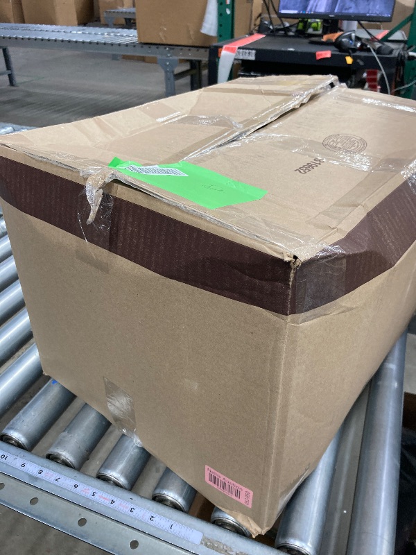 Photo 3 of BERTHMEER 9'x12' Large Area Rugs Washable Vintage Rugs for Living Room Farmhouse Dining Room Office Throw Rugs Non-slip, Brown