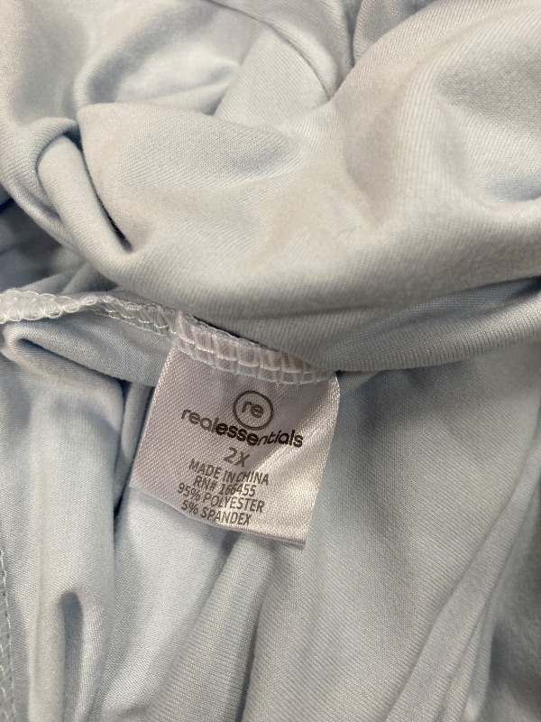 Photo 1 of SIZE 2X Women's Ultra-Soft Flowy Maxi High Waisted Long Skirts (Available in Plus Size) LIGHT BLUE