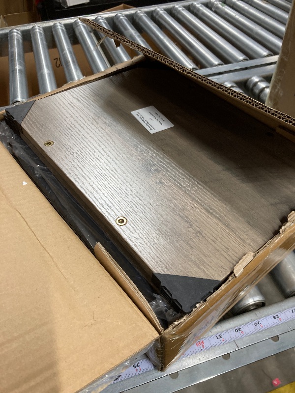 Photo 1 of ** BULDING DIRECTONS INCLUDED***HOOBRO Shoe Bench, 3-Tier Shoe Rack, Industrial Shoe Organizer Storage Bench, 29.5 inches Entry Bench with Mesh Shelves, for Entryway, Living Room, Hallway, Easy Assembly, Greige BG75HX01