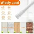 Photo 1 of 6 Pcs Tension Rods for Windows 28-48 ,SONQUEEN Tension Curtain Rods No Drilling 24 to 43.4 inch,Spring White Curtain Rod Closet Rod,Window Curtain Rod