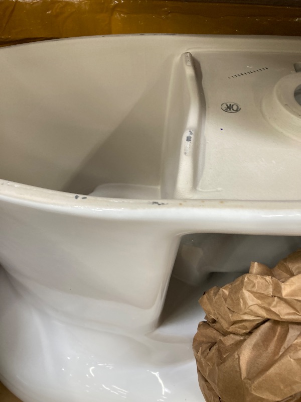 Photo 1 of ***(TOILET BOWL ONLY -MISSING PART -SELLING AS IS)***
C776CEFG-01 Drake Universal Cefiontect Height Toilet Bowl, Cotton