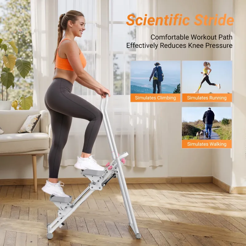 Photo 1 of  Stair Stepper Machine - Compact Foldable Vertical Climber, Full-Body Workout & Cardio Fitness Equipment for Home Gym