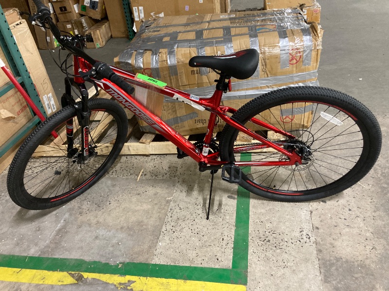 Photo 1 of ****Needs to be tighten up a Lillie loose by handle ***Mongoose Flatrock DX Mountain Bike, 29 Inch Bike for Men and Women, 21 Speed, Aluminum Frame, Front Suspension Fork for a Smooth Ride, Twist Shifters, Mechanical Disc Brakes, Adult Bicycle.