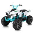 Photo 1 of Bobiber 24V 2 Seater Ride on Car, 4 Wheeler Kids ATV with 800W Motors, Bluetooth ,LED Headlights 5.8 mph Max Speed Ride on ATV for 3-8 Boys & Girls,White
