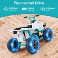 Photo 1 of Bobiber 24V 2 Seater Ride on Car, 4 Wheeler Kids ATV with 800W Motors, Bluetooth ,LED Headlights 5.8 mph Max Speed Ride on ATV for 3-8 Boys & Girls,White
