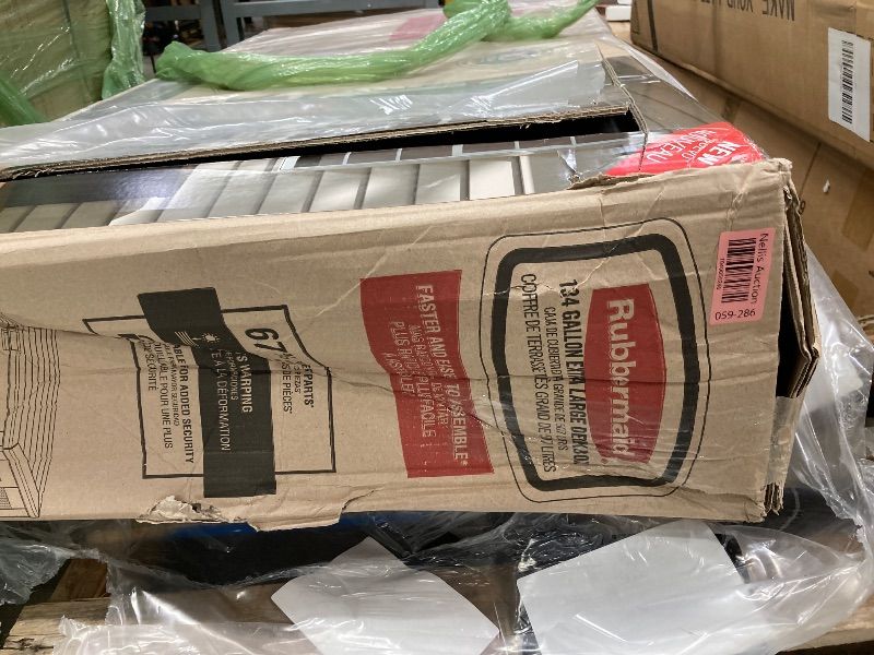 Photo 1 of ***(PARTS ONLY - SELLING AS IS )***
Rubbermaid Extra Large Resin Outdoor Storage Deck Box (134 Gal), Weather Resistant, Brown, Deck Organization for Home/Backyard/Pool Chemicals/Toys/Garden Tools/Porch/Patio Cushions**USED***(SOME SCUFFS/SCRATCHES, DENTS