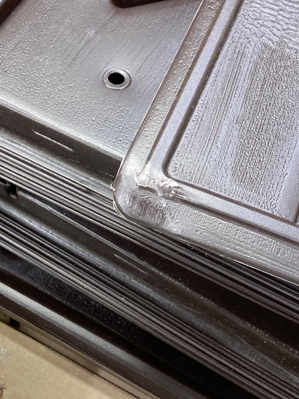 Photo 1 of ***(PARTS ONLY - SELLING AS IS )***
Rubbermaid Extra Large Resin Outdoor Storage Deck Box (134 Gal), Weather Resistant, Brown, Deck Organization for Home/Backyard/Pool Chemicals/Toys/Garden Tools/Porch/Patio Cushions**USED***(SOME SCUFFS/SCRATCHES, DENTS