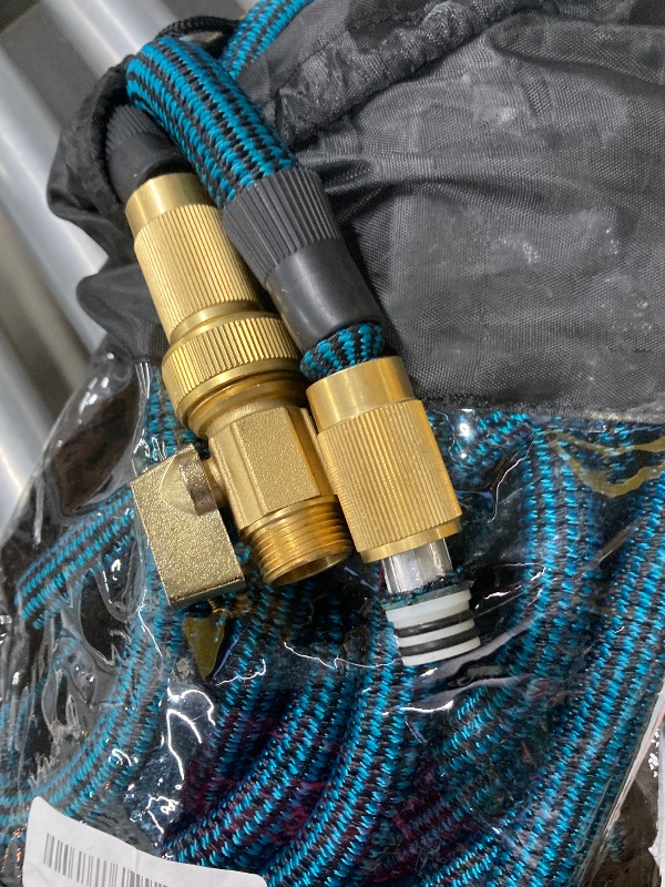 Photo 1 of ***(MISSING SPRAY NOZZLE -SELLING AS IS -PARTS ONLY)*** 
100 ft Expandable Garden Hose, 2025 New Ultra Lightweight & Flexible Water Hose, , Leak-Proof Solid Brass Fittings, High-Density Outer Fabric & Durable Inner Core, No Kink