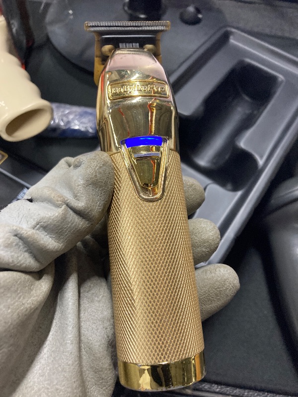 Photo 1 of  **  MISSING PARTS DOES NOT COME WITH CHARGER SEE PHOTO   *(***        BaBylissPRO FX+ Professional Barber Cord/Cordless Facial Hair Trimmer for Men, All-Metal Beard Trimmer for Men, 4-Hour Runtime, USB-C Charging