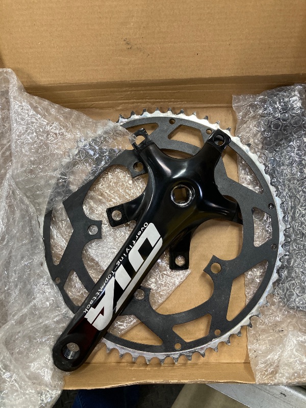 Photo 1 of ***(USED, SOME SCUFFS/SCRATCHES -SEE ALL PHOTOS)***
CYSKY Single Speed Crankset MTB Crankset 58T 170mm Crank Arm 130 BCD Mountain Bike Crankset IXF Crankset for Single Speed Bike, Road Bicycle, Fixed Gear, Fixie, Dahon (Square Taper, Black)