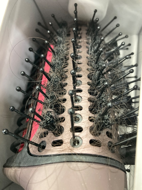 Photo 1 of ***USED***Shark FlexFusion Hair Straightener & Powerful Hair Dryer with Fusion Hair Brush, Ceramic Air Styler with Auto-Wrap Hair Curlers & Concentrator, Ceramic Plates, Cosmic Blush HD641S