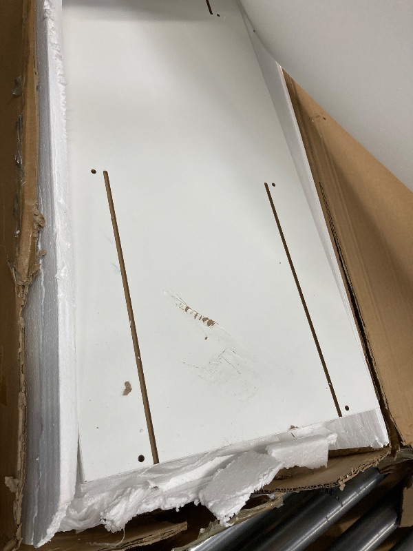 Photo 1 of ***MINOR DAMAGE**Cart Compatible with Cricut Machine, Rolling Craft Organizer With large drawer & 48 Vinyl Roll Holder