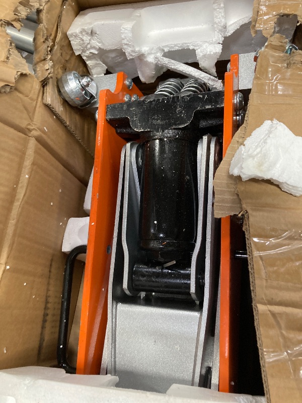 Photo 1 of ***MINOR DAMAGE**TONDA Floor Jack, 3 Ton Aluminum and Steel Low Profile Hydraulic Car Jack with Dual Pump System, Rapid Lift, Orange