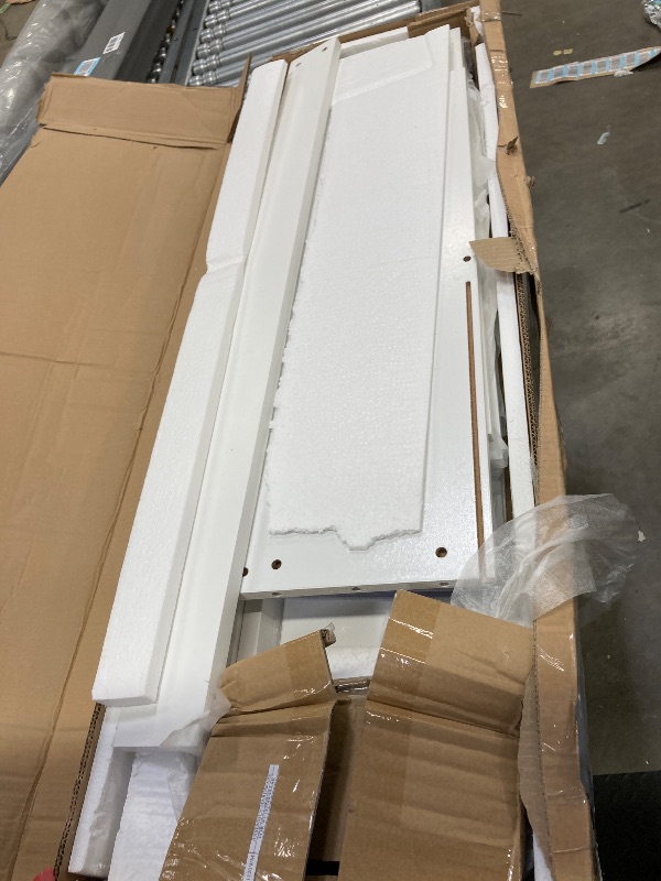 Photo 1 of ***PARTIAL SET BOX 2 OF 2 ONLY MISSING REST OF THE BOXES****HomSof Wood Twin Size Daybed with Storage Cabinets and USB Ports,L-Shaped Bookcases,White