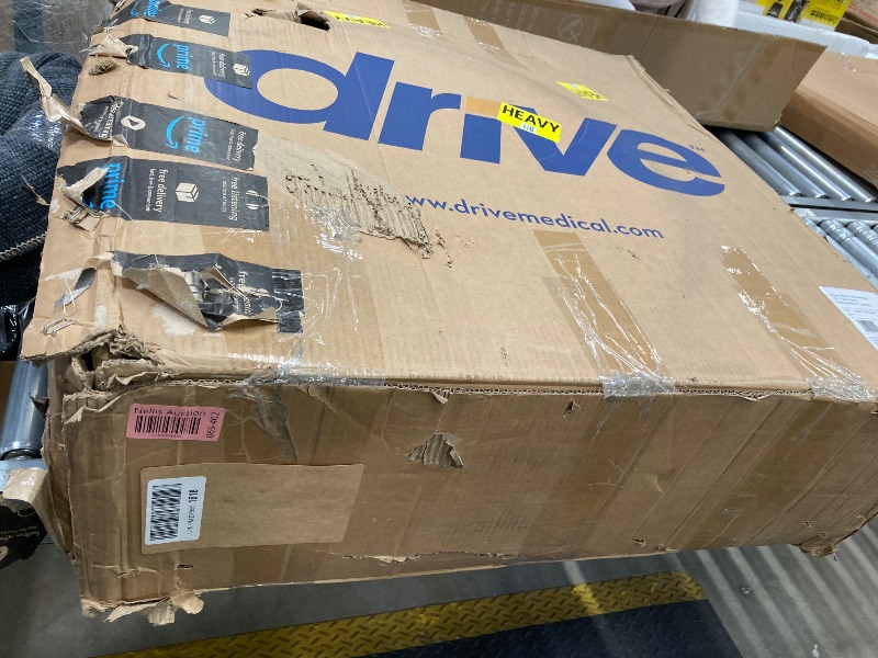Photo 1 of ***USED***Drive Medical SSP118FA-SF Silver Sport 1 Folding Transport Wheelchair with Full Arms and Removable Swing-Away Footrest, Black
