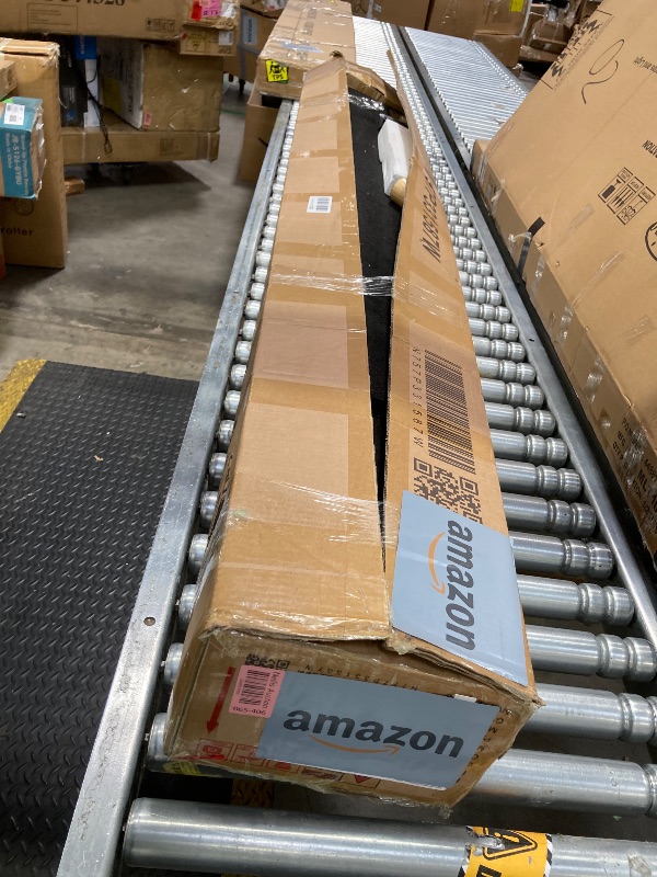 Photo 1 of ***USED / UNKNOWN IF THERE ANY MISSING PARTS****Queen Size Platform Bed Frame with Two Removable Pillow Headboard for Bedroom, Boucle Fabric Upholstered Bed/Slats Support Mattress Foundation/No Box Spring Needed, Light Luxury Design