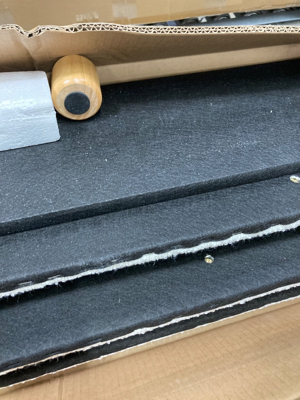 Photo 1 of ***USED / UNKNOWN IF THERE ANY MISSING PARTS****Queen Size Platform Bed Frame with Two Removable Pillow Headboard for Bedroom, Boucle Fabric Upholstered Bed/Slats Support Mattress Foundation/No Box Spring Needed, Light Luxury Design