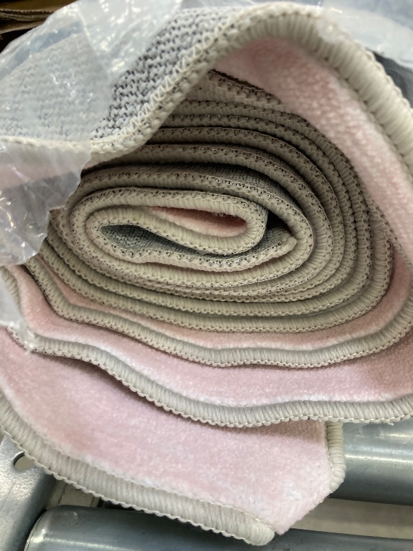 Photo 1 of ***USED***LIVEBOX 7'5" x 13' Pink ABC Kids Classroom Carpet, Large Washable Alphabet Educational Learning Area Rugs for Classroom Elementary, Non-Slip Pastel Preschool Kids Teacher Rug for Kindergarten Daycare