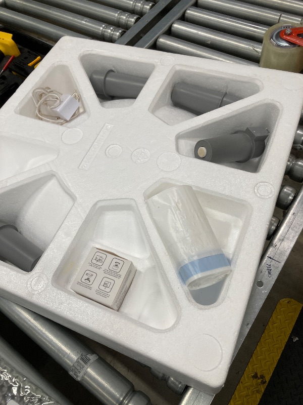 Photo 1 of ***(USED, SOME SCUFFS/SCRATCHES, SLIGHLTY DIRTY -UNTESTED -SELLING AS IS -PARTS ONLY)*** 
Self Cleaning Litter Box,Automatic Cat Litter Box for Multiple Cats,Robot with APP Control,Dual Safety Protection,Odor-Free Waste Disposal Includes Trash Bags,White