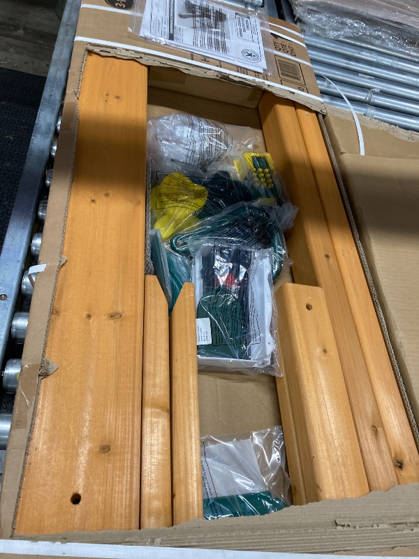 Photo 1 of ***** STAIRS ONLY BOX 1 OF 3 , PARTIAL SET *****KidKraft Kennedy Springs Wooden Outdoor Swing Set with Slide and Rock Wall