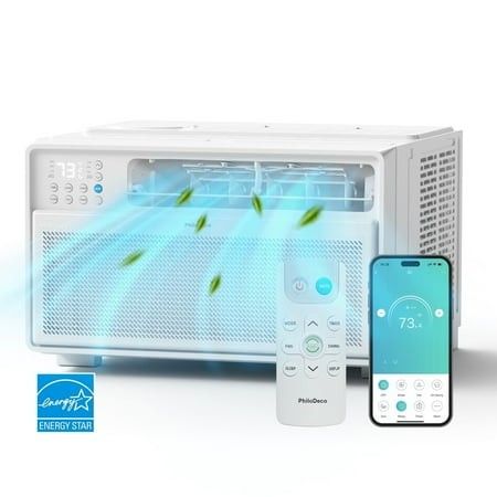 Photo 1 of *****USED***PhiloDeco Energy Star Window Air Conditioner 10000 BTU Window Air Conditioner with Wifi 440 Sq Ft. Inverter Ac Remote Control Ultra Quiet & Easy I
