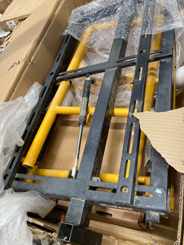 Photo 1 of -- missing several parts -- non functional -- DEWALT Miter Saw Stand With Wheels (DWX726), Yellow