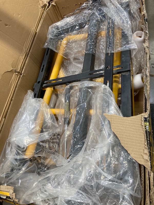 Photo 1 of -- missing several parts -- non functional -- DEWALT Miter Saw Stand With Wheels (DWX726), Yellow
