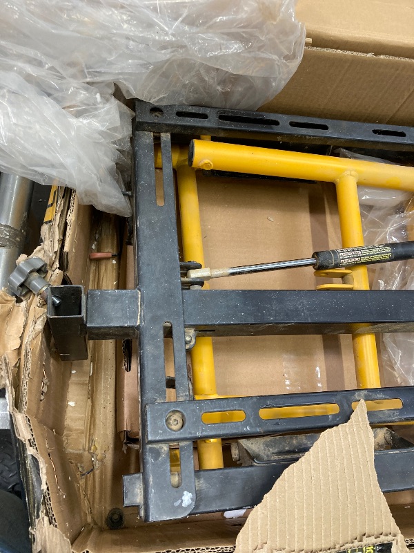 Photo 1 of -- missing several parts -- non functional -- DEWALT Miter Saw Stand With Wheels (DWX726), Yellow