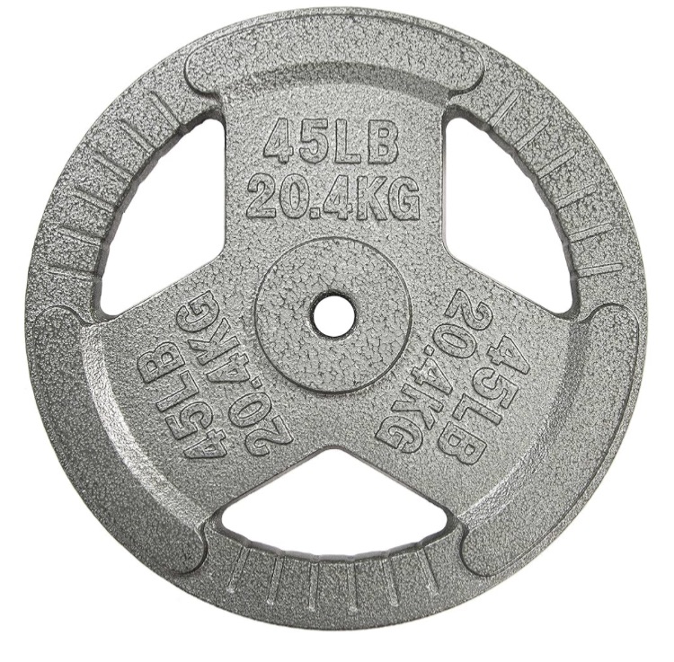 Photo 1 of  Weight Plate for Strength Training and Weightlifting, 1-Inch Center, Single 45LB