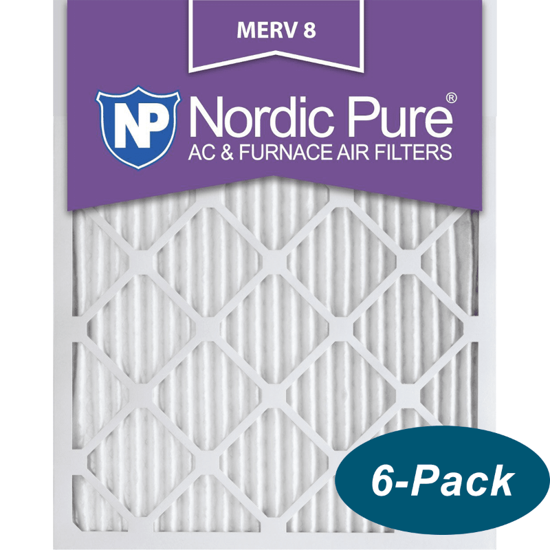Photo 1 of 16 in. X 25 in. X 1 in. Dust Reduction Pleated MERV 8 Air Filter (6-Pack)
