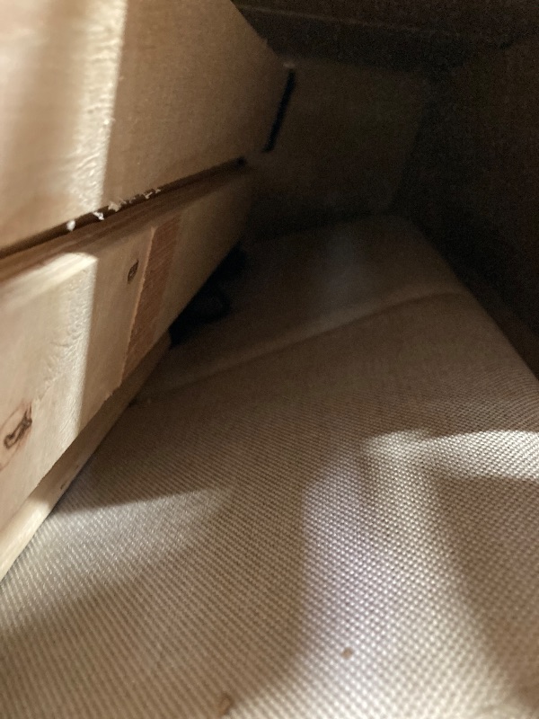 Photo 1 of **** UNKNOWN IF MISSING PARTS ***Novilla Queen Bed Frame with Headboard, Bed Frame Queen Size with Wood Slats Support,Linen Upholstered Adjustable Headboard, No Box Spring Needed, Heavy Duty Feet, Easy Assembly, Beige