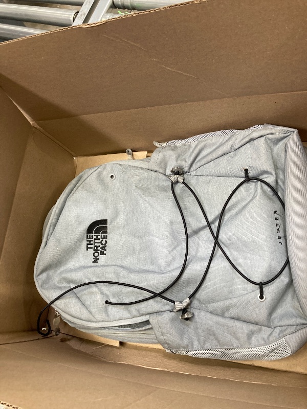 Photo 1 of ***USED******* the backpack needs to be clean****THE NORTH FACE Jester Everyday Laptop Backpack | Commuter Daypack with Water Repellent Finish, 16" Laptop Sleeve, Huge Main Compartment, Mid Grey Dark Heather/TNF Black-NPF, One Size